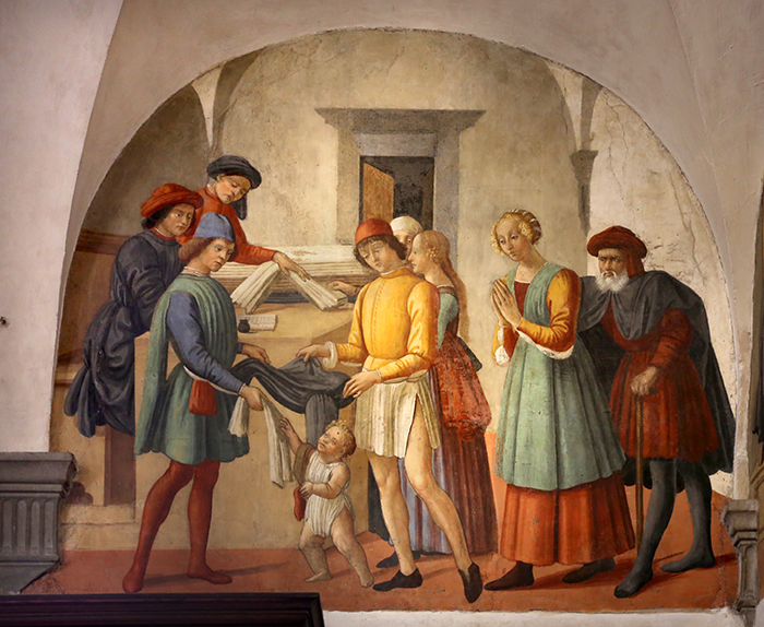 Collaboratore del ghirlandaio forse francesco dantonio vestire gli ignudi 1478 81 01